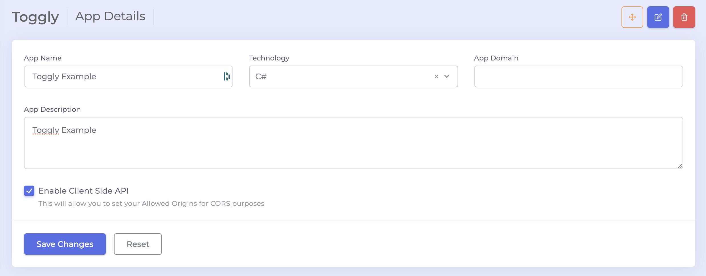 Enable client-side API